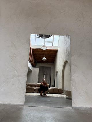 Beige LIMIT EDITION MEGA Aura Loft mirror | 200cm x 120cm  Ivory